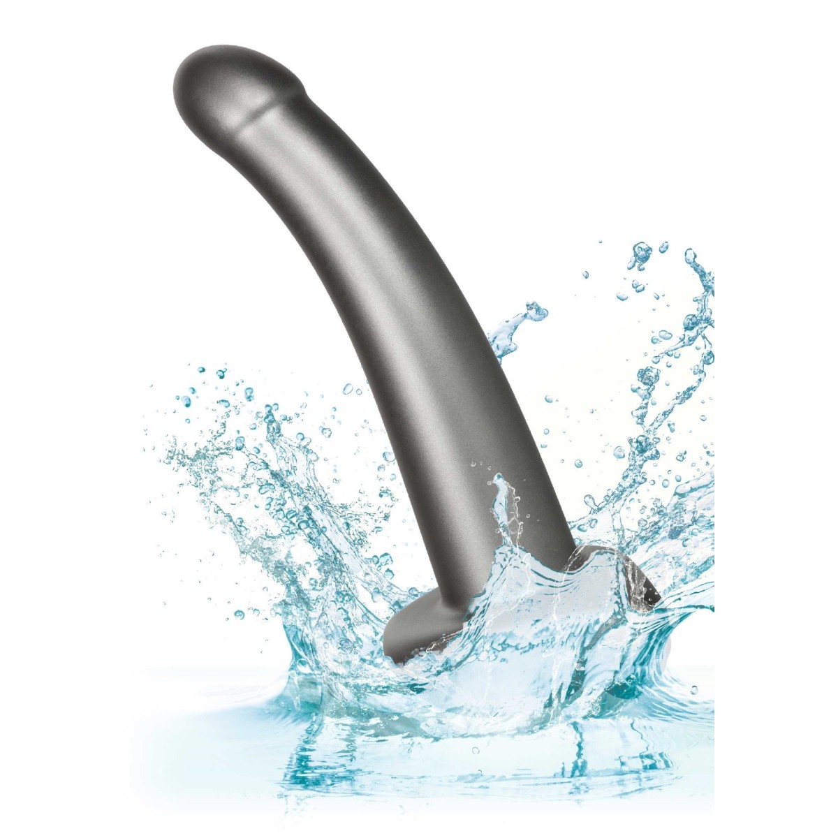 Imbracatura strapon con dildo grigio