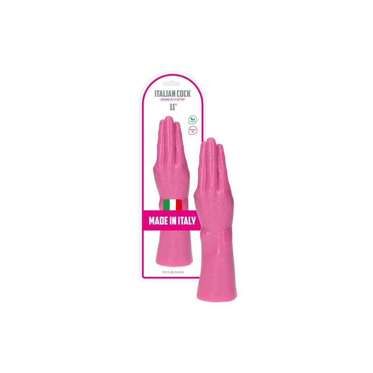 Mano per fisting rosa 28 cm