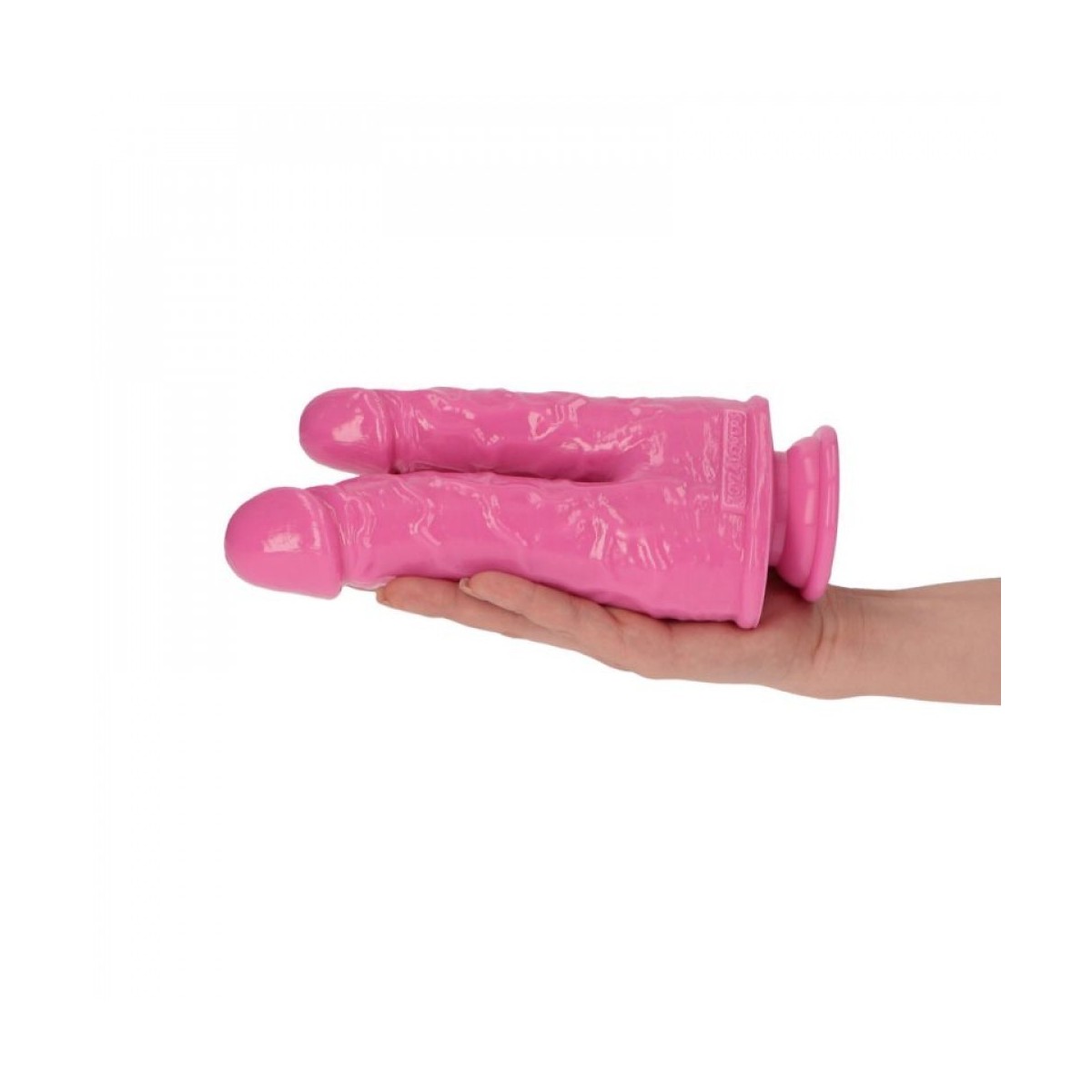 Doppio dildo rosa 21 cm Made in Italy