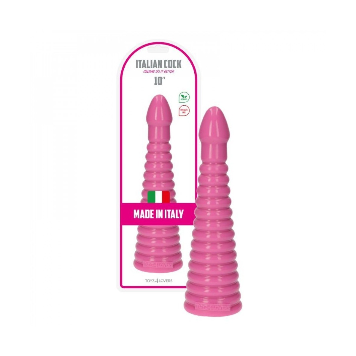 Plug anale piramide rosa 26 cm