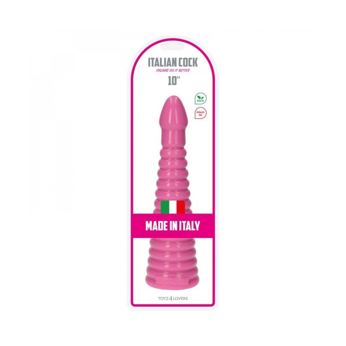 Plug anale piramide rosa 26 cm