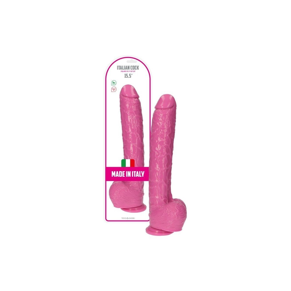 Fallo maxi Italian Cock 15.5'' Rosa