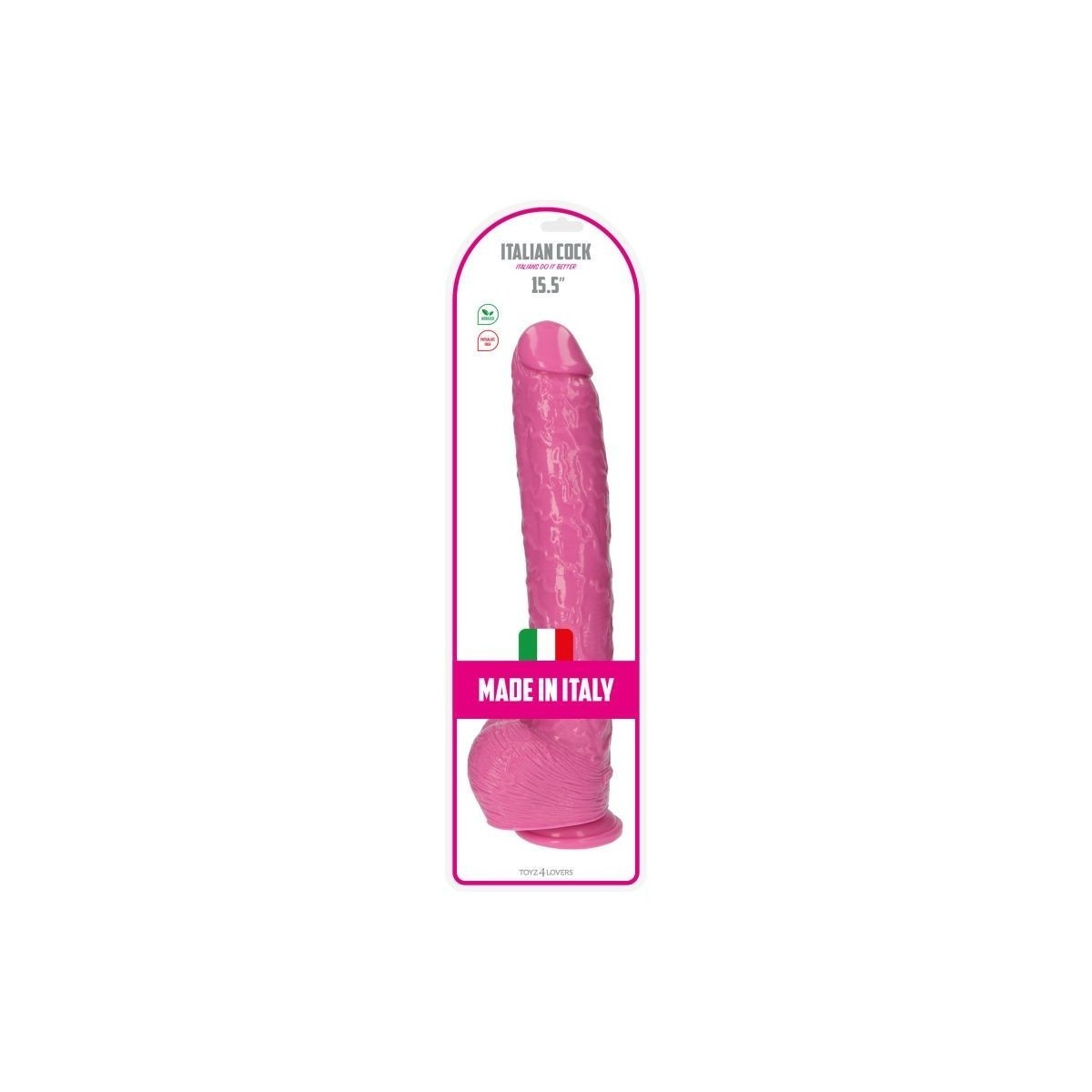 Fallo maxi Italian Cock 15.5'' Rosa