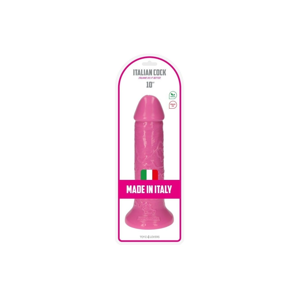 Fallo realistico pink Italian Cock 10'' Rosa