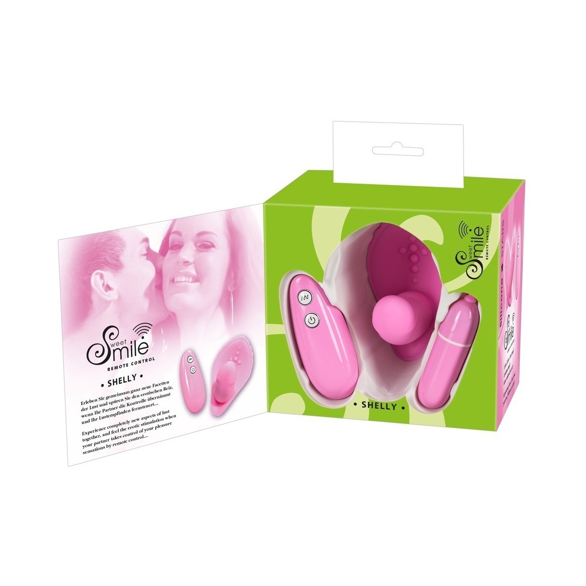 Stimolatore vaginale rosa con telecomando