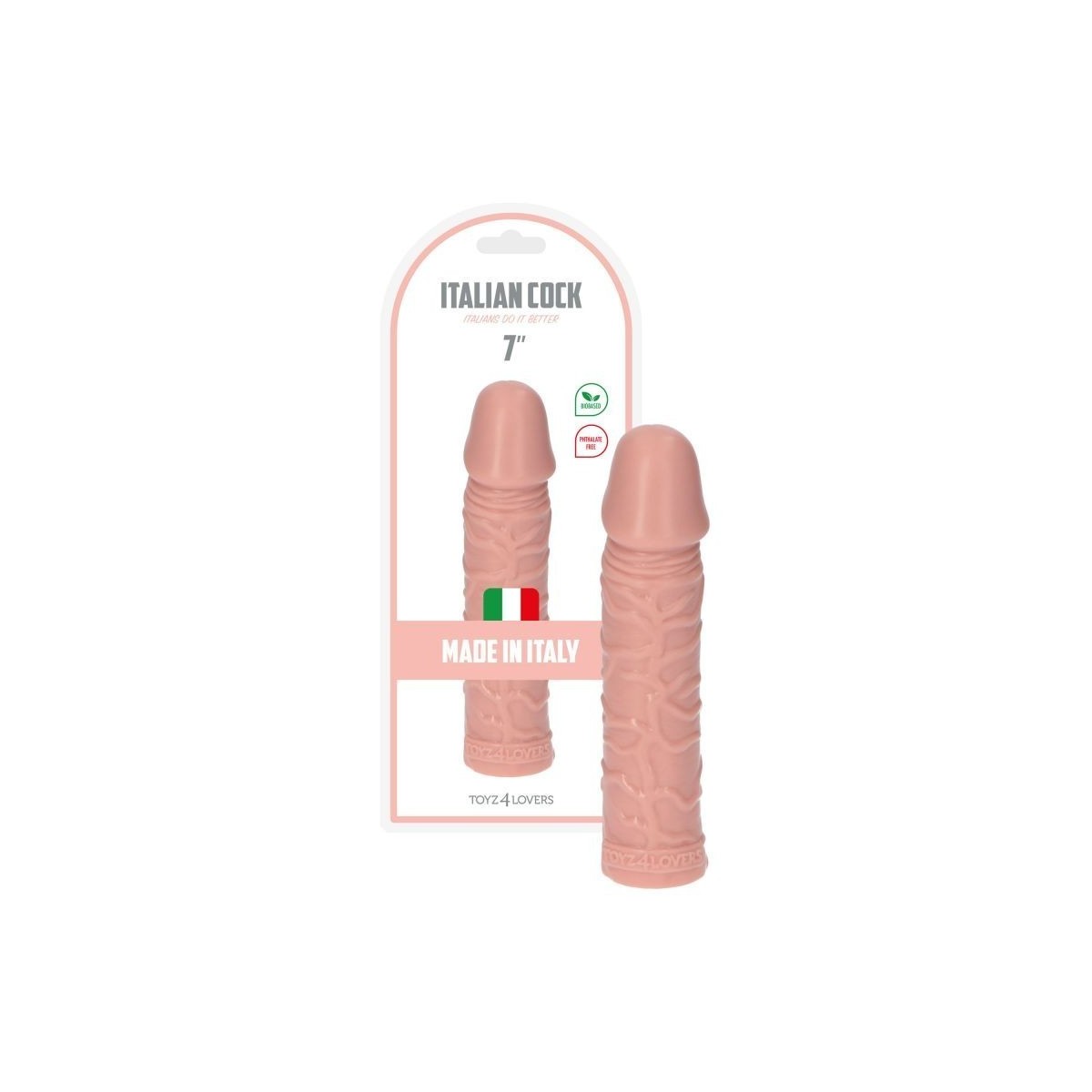 Dildo realistico con ventosa 18 cm chiaro