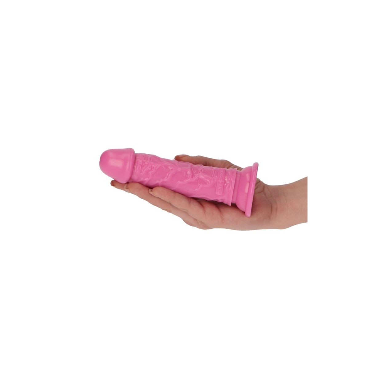 Dildo realistico con ventosa fucsia Rino