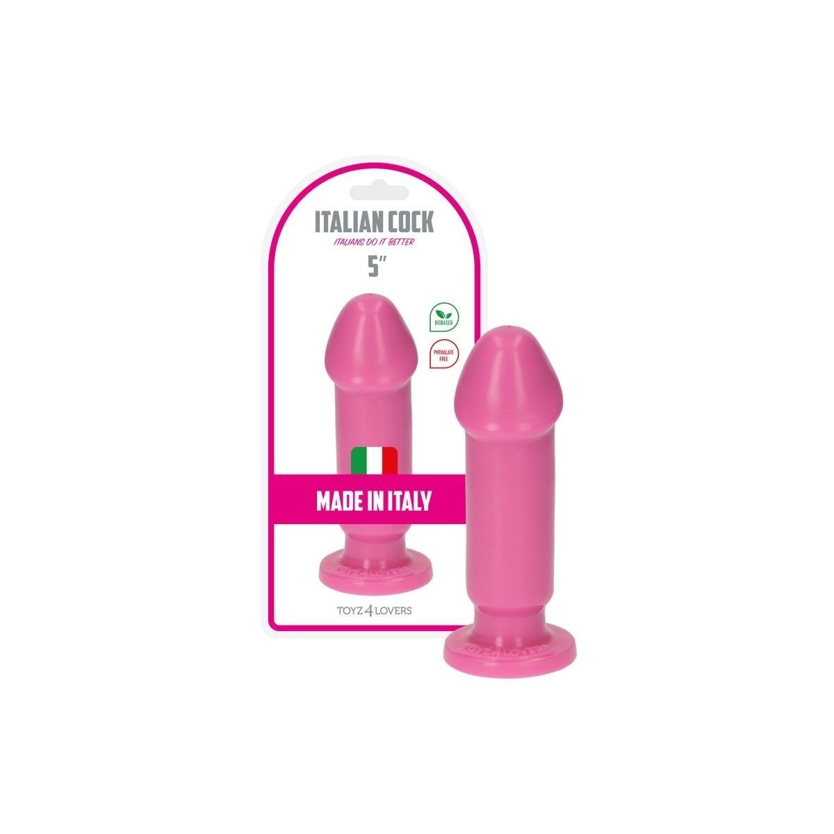 Dildo realistico liscio ventosa 13 cm rosa