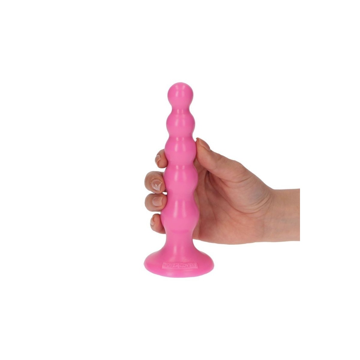 Plug anale a sfere stimolanti 14 cm rosa