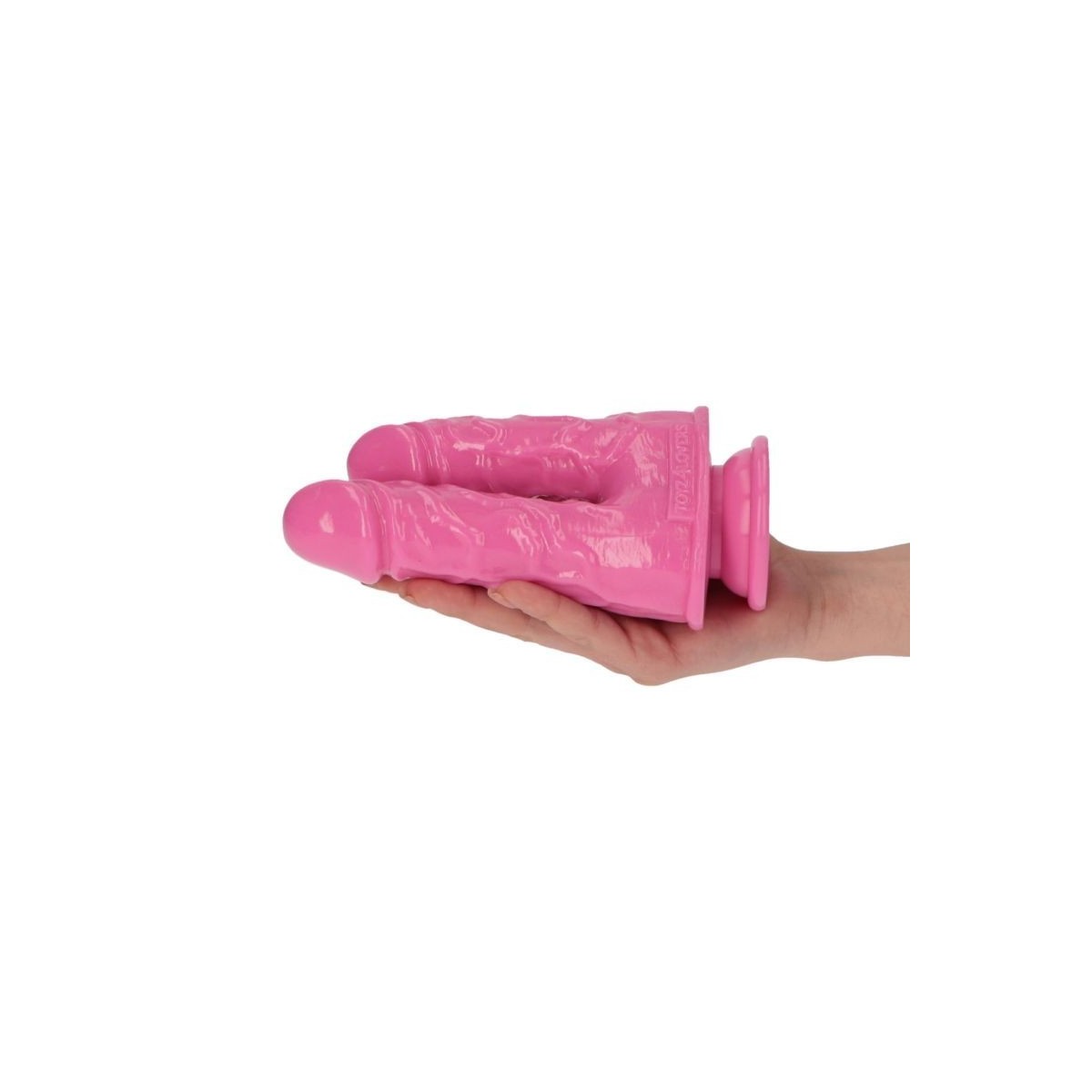 Doppio dildo rosa 17 cm Made in Italy