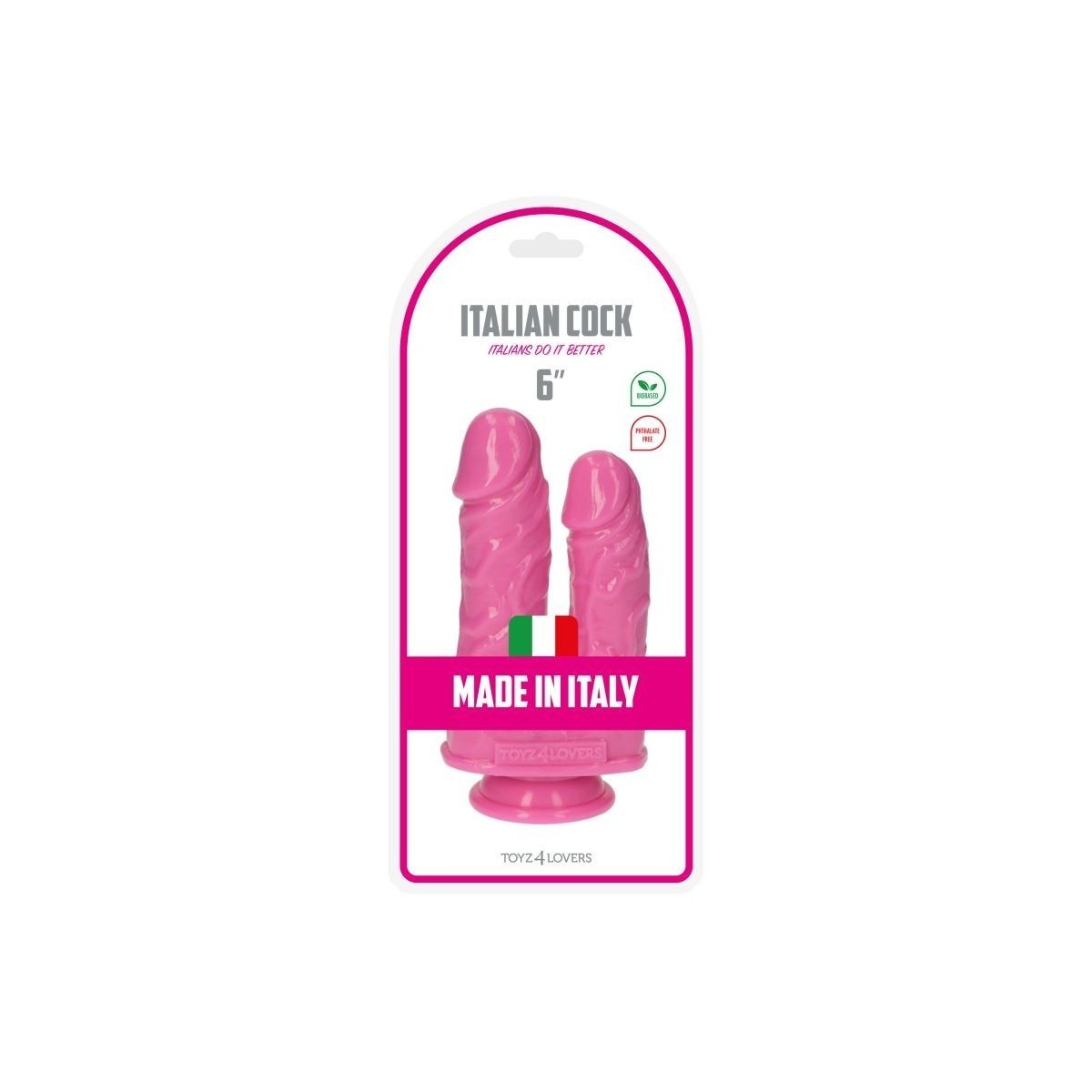 Doppio dildo rosa 17 cm Made in Italy