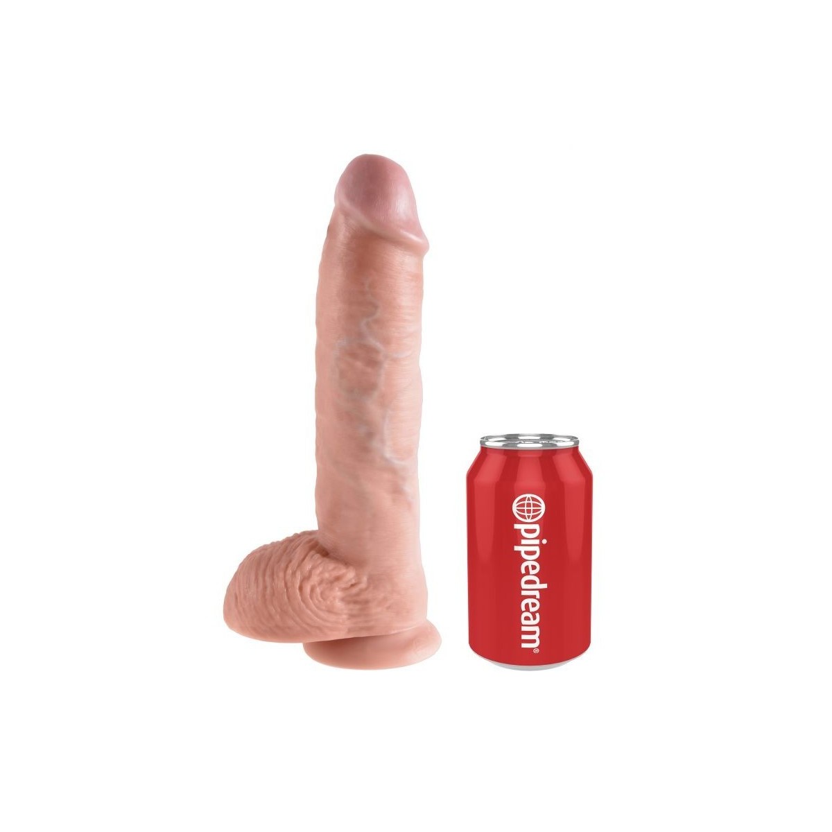 Dildo realistico ventosa 26 cm pelle chiara