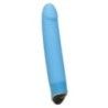 Vibratore classico smile silicone azzurro