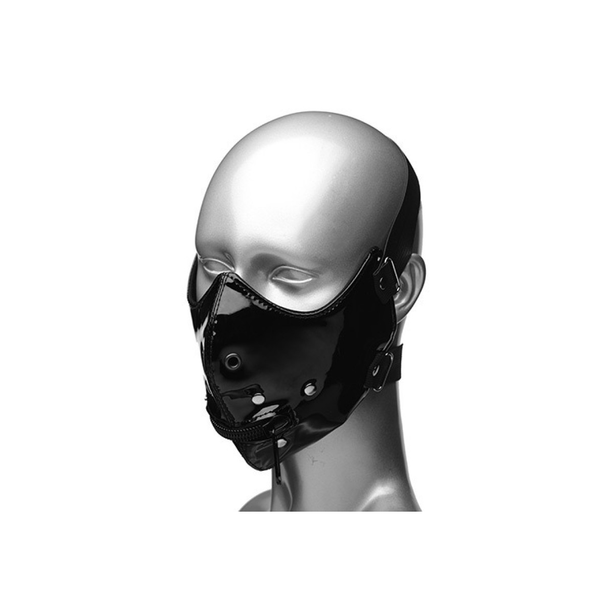 Maschera sadomaso con zip lektor