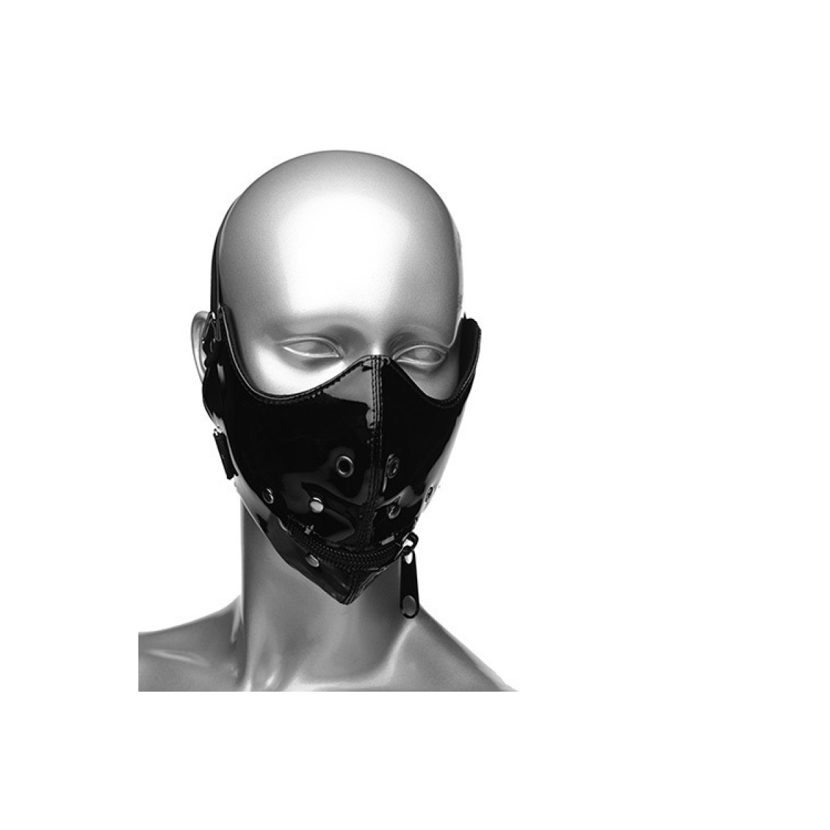 Maschera sadomaso con zip lektor