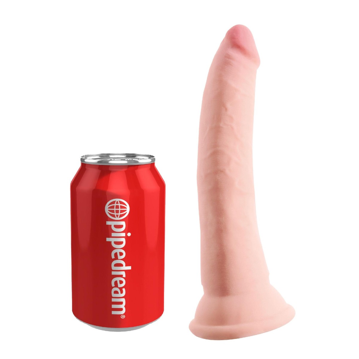 Dildo realistico 3D pelle chiara 20 cm