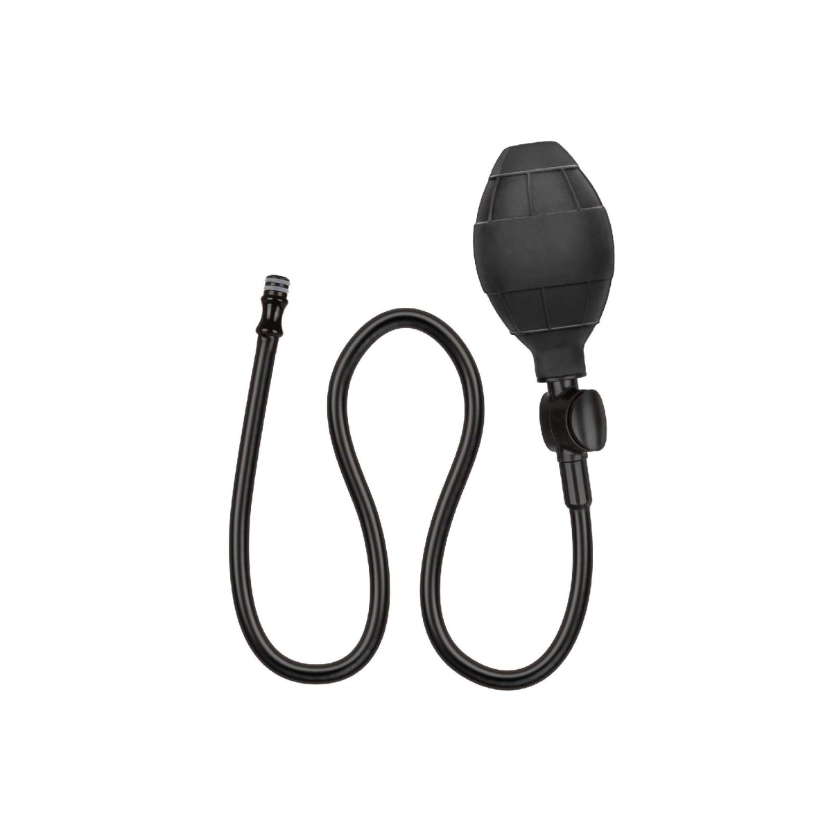 Plug anale nero silicone gonfiabile medium