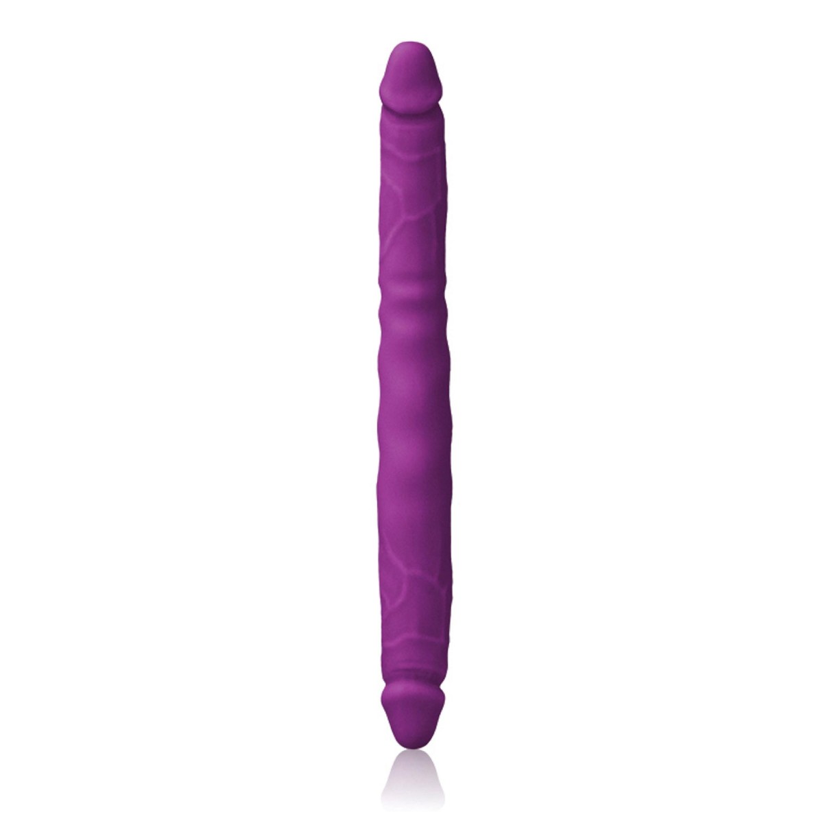 Dildo doppio in silicone viola 30 cm