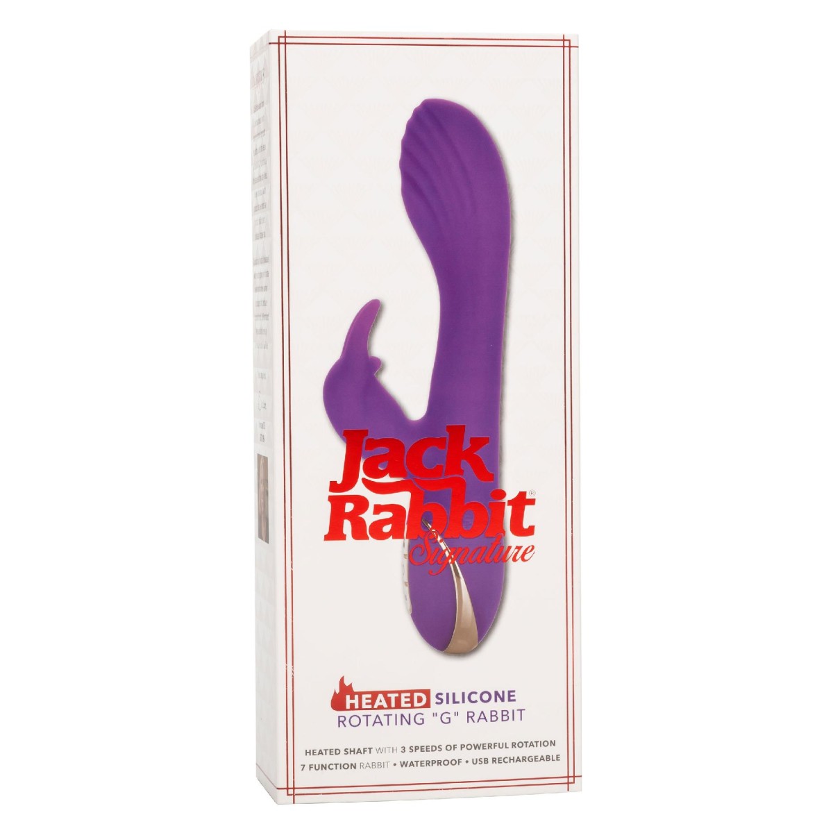 Vibratore rabbit rotante riscaldante viola