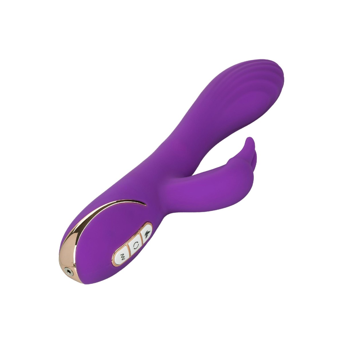 Vibratore rabbit rotante riscaldante viola