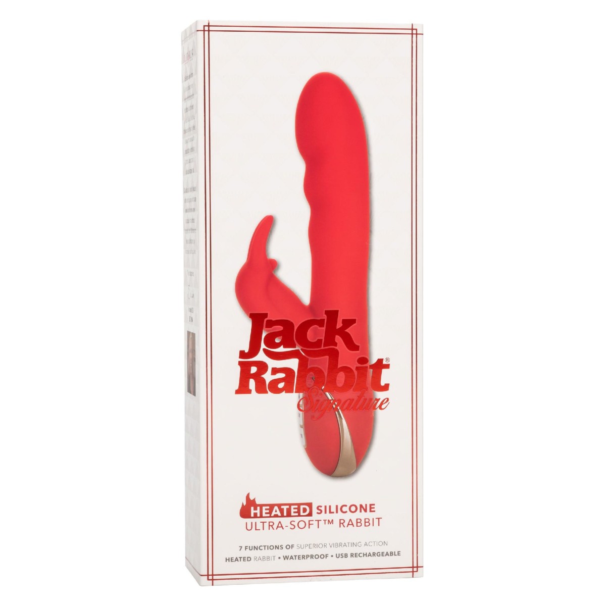 Vibratore rabbit riscaldante rosso