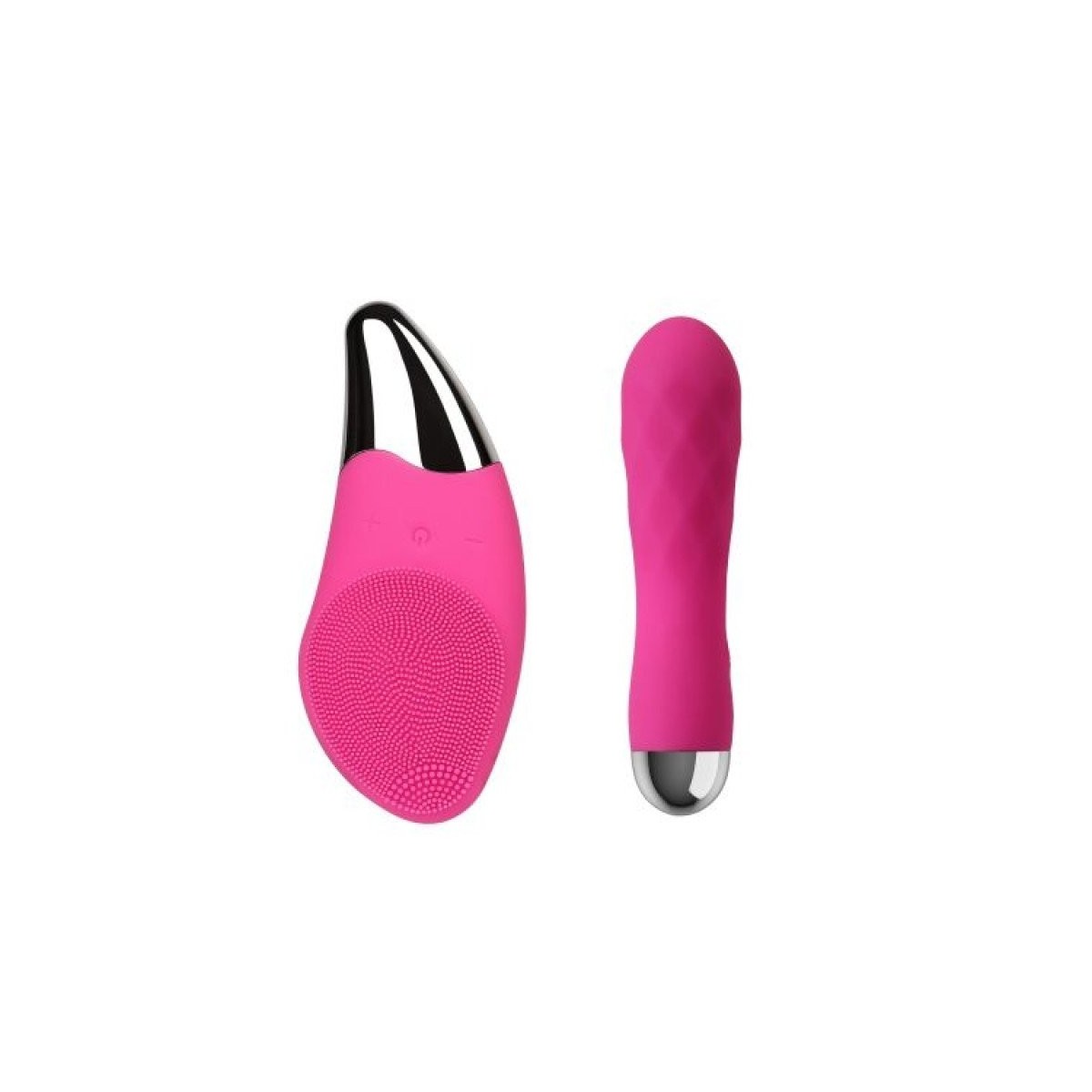 Kit 2 stimolatori vaginali e viso fucsia