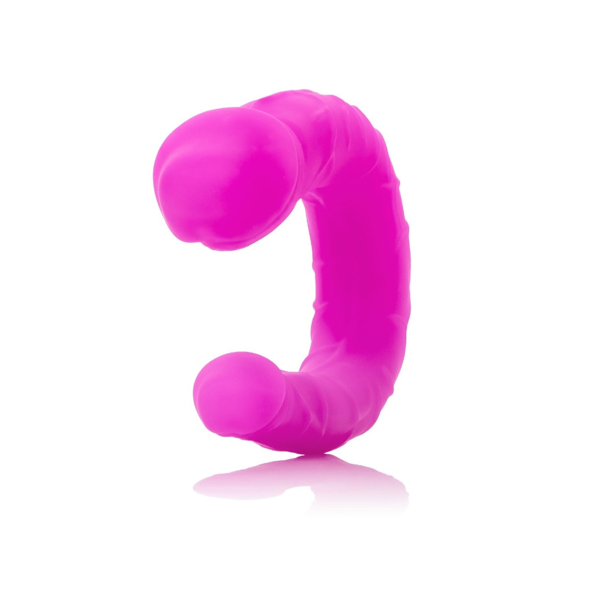 doppio dildo in silicone fucsia