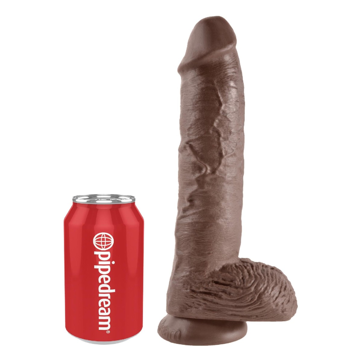 Dildo realistico ventosa 26 cm brown