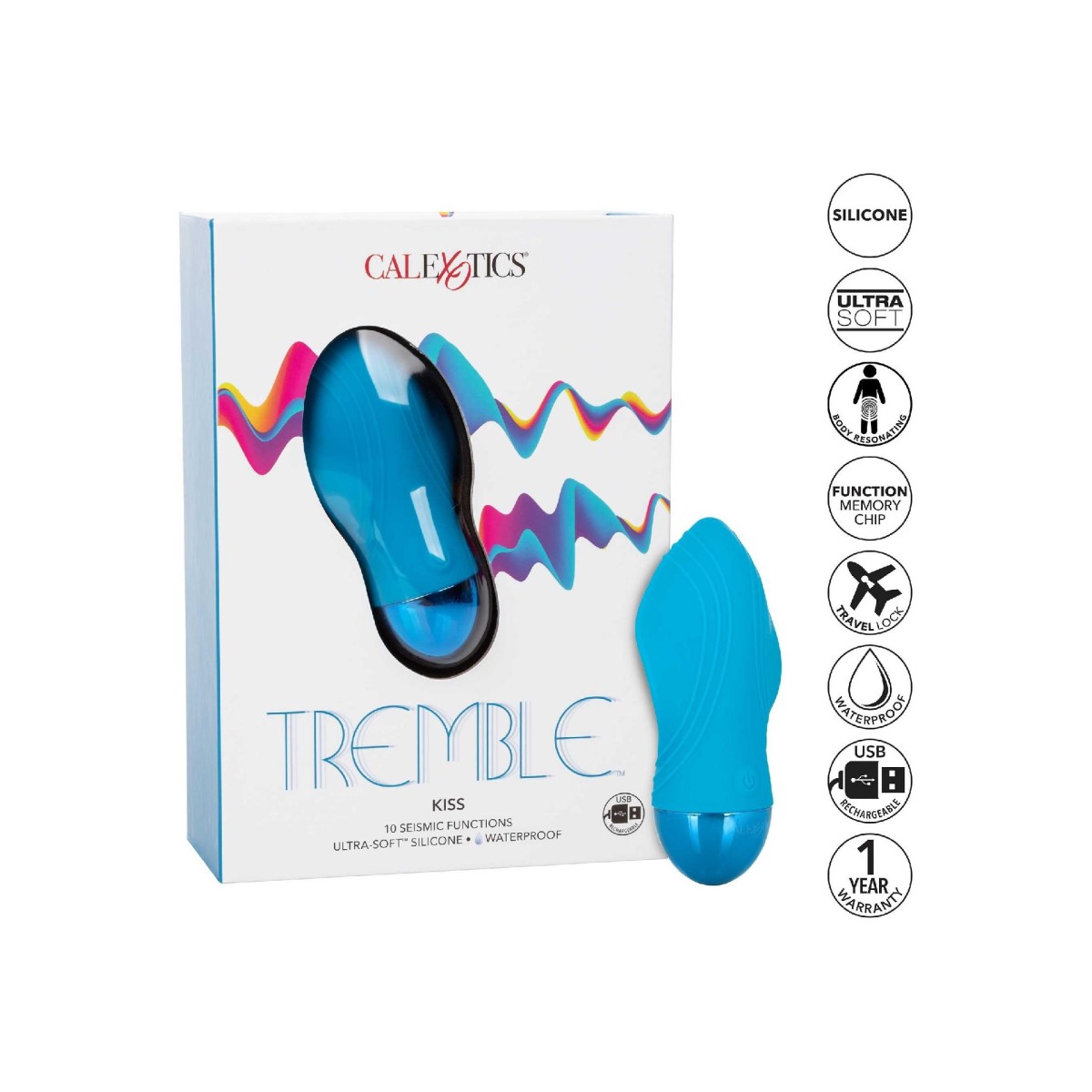 Stimolatore vaginale vibrante Tremble Kiss