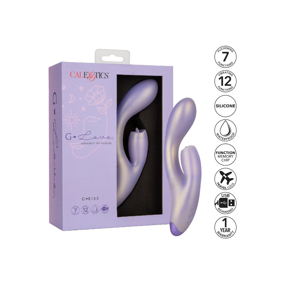 Stimolatore punto g e clitoride G-Love G-Kiss