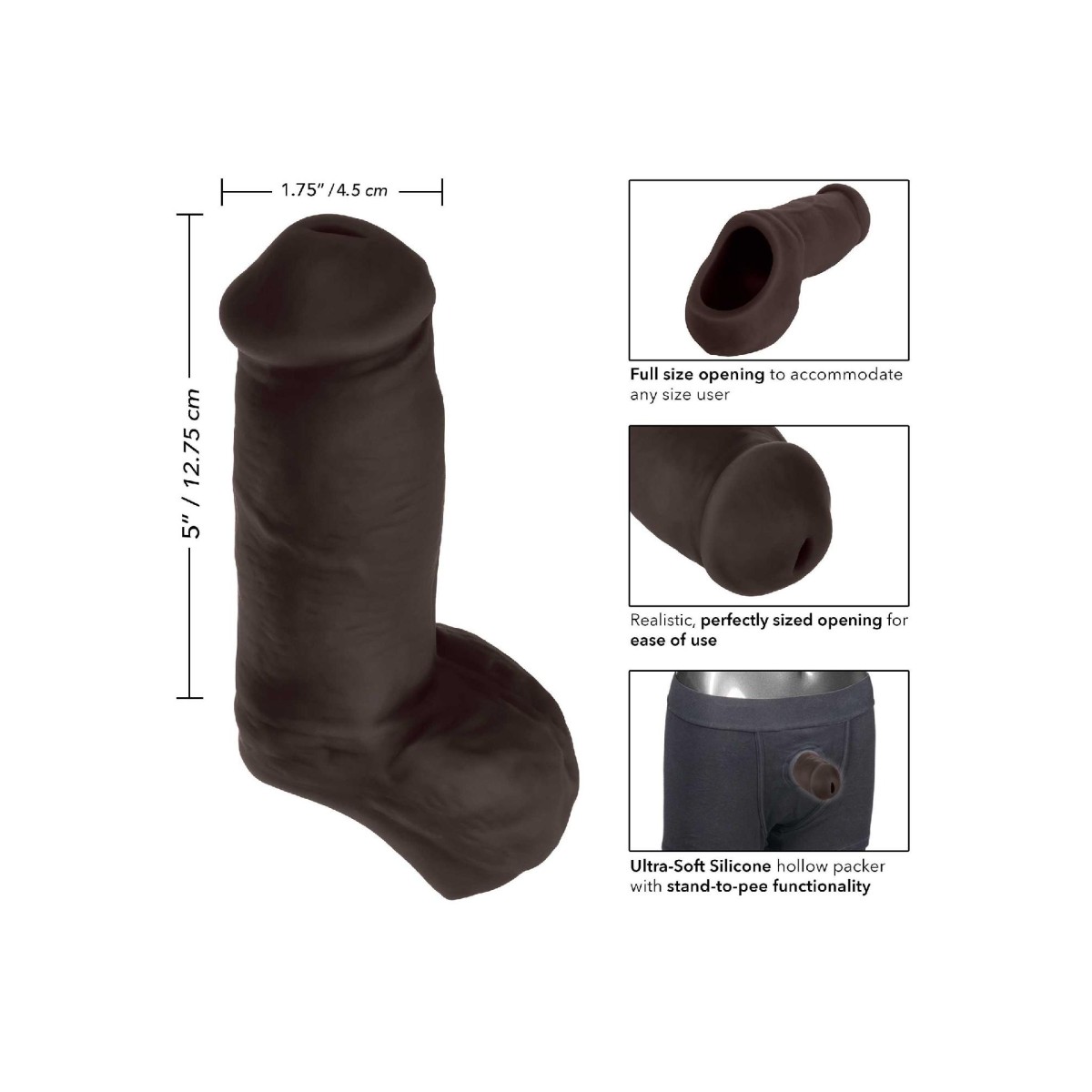 Packer Guaina pene testicoli 12.8 cm brown