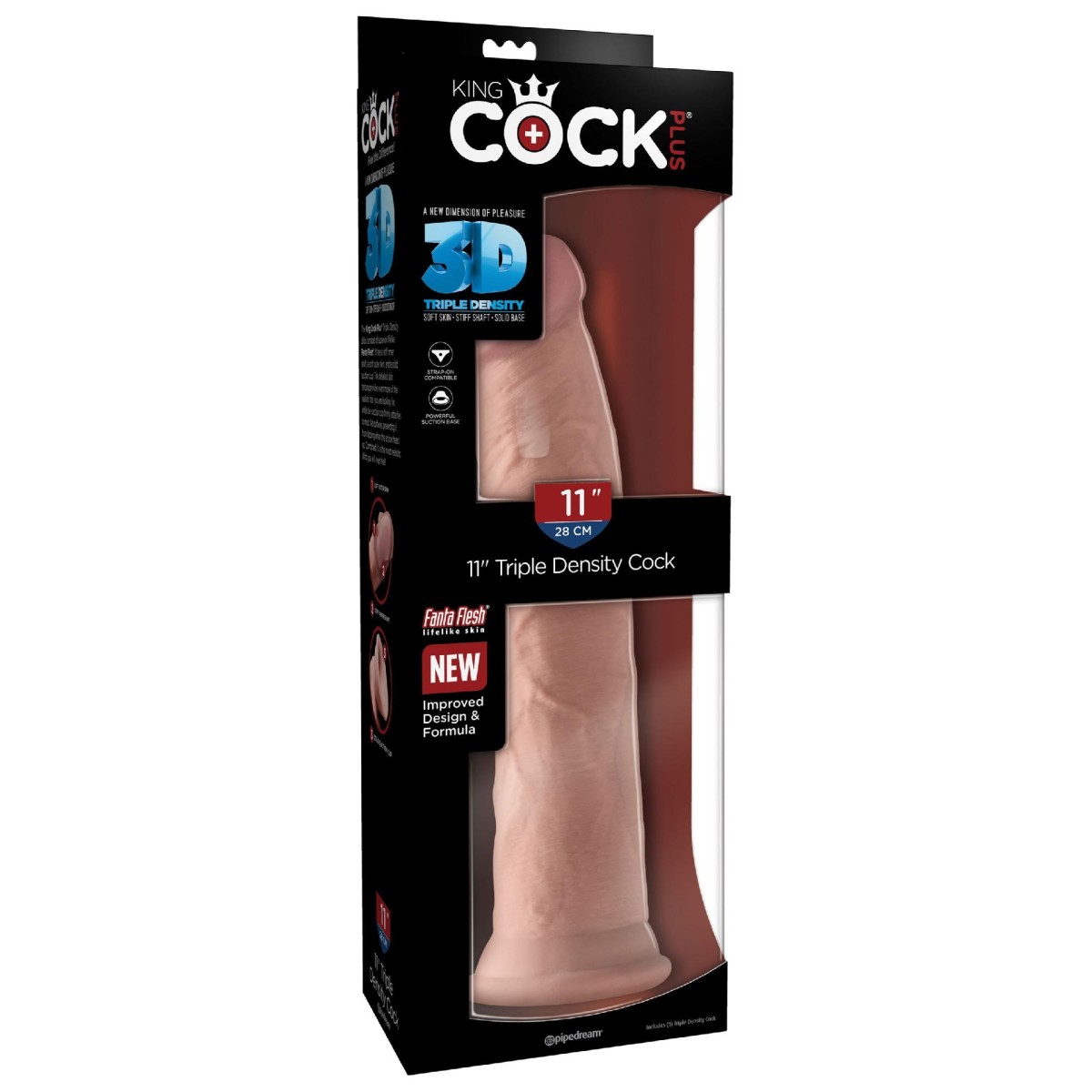 Fallo realistico Triple Density Cock 11 Inch