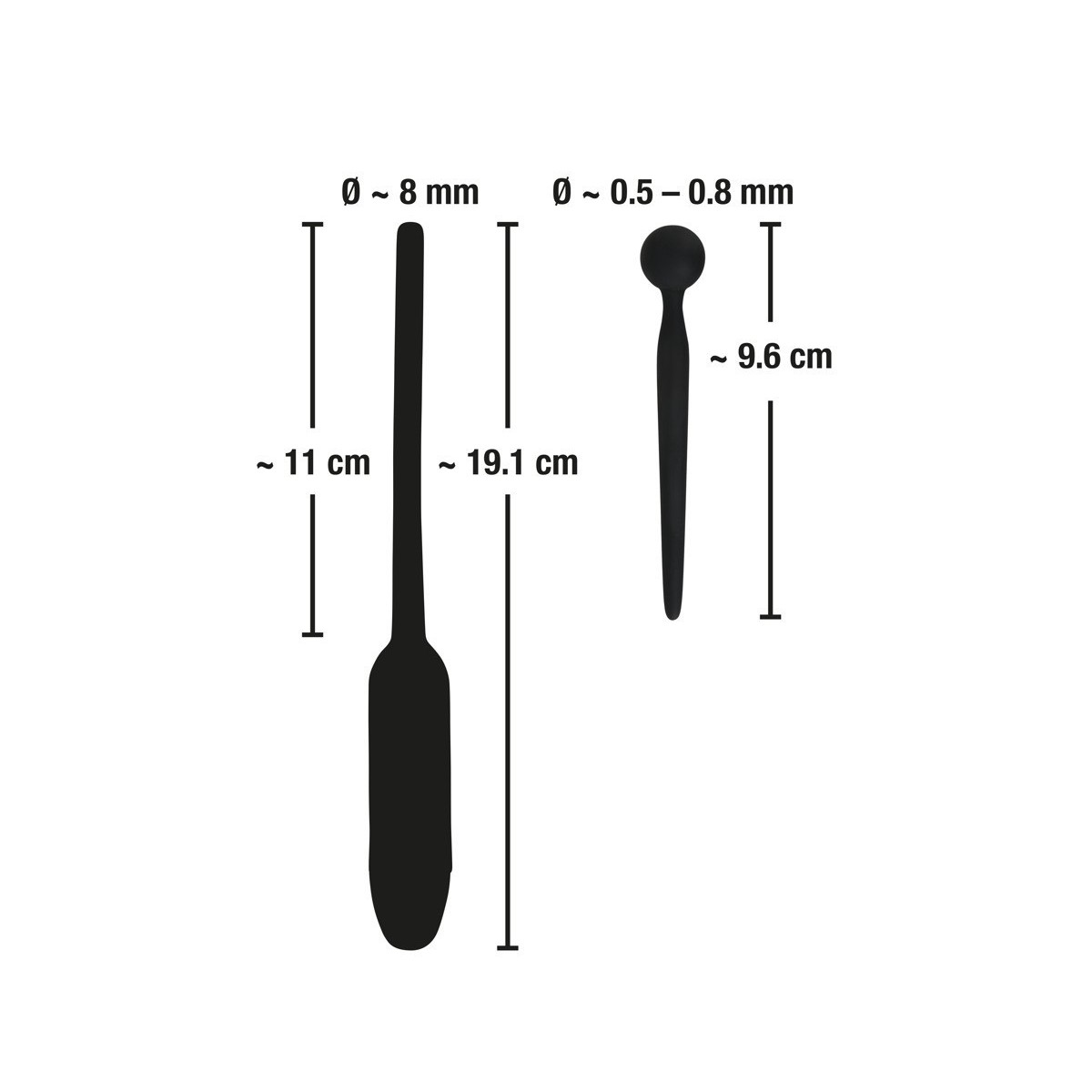 Dilatatore uretrale uomo in silicone vibrante