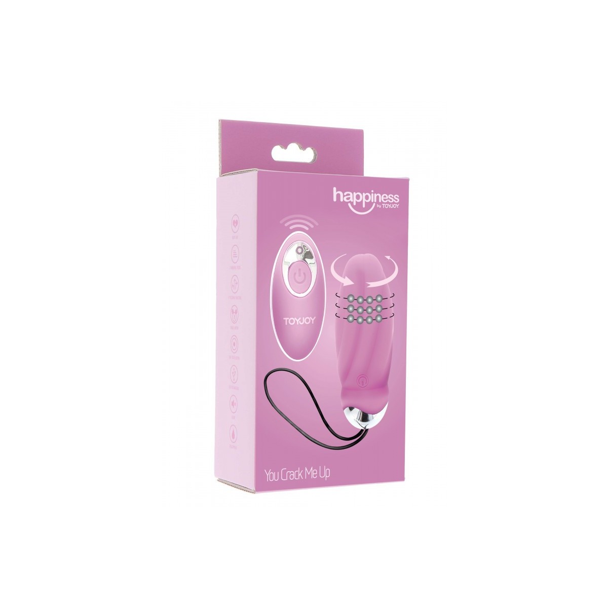 Ovetto vibrante rosa con perle rotanti ToyJoy