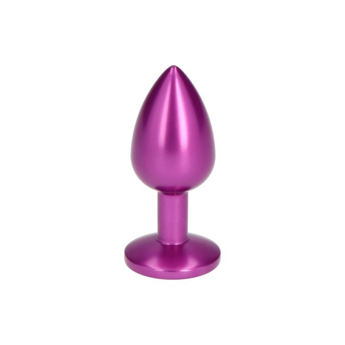 Plug anale satinato viola teardrop