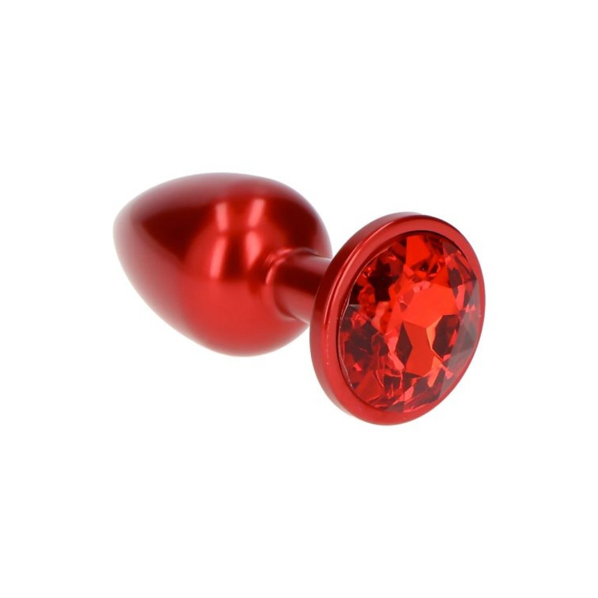 Plug anale satinato rosso deep red