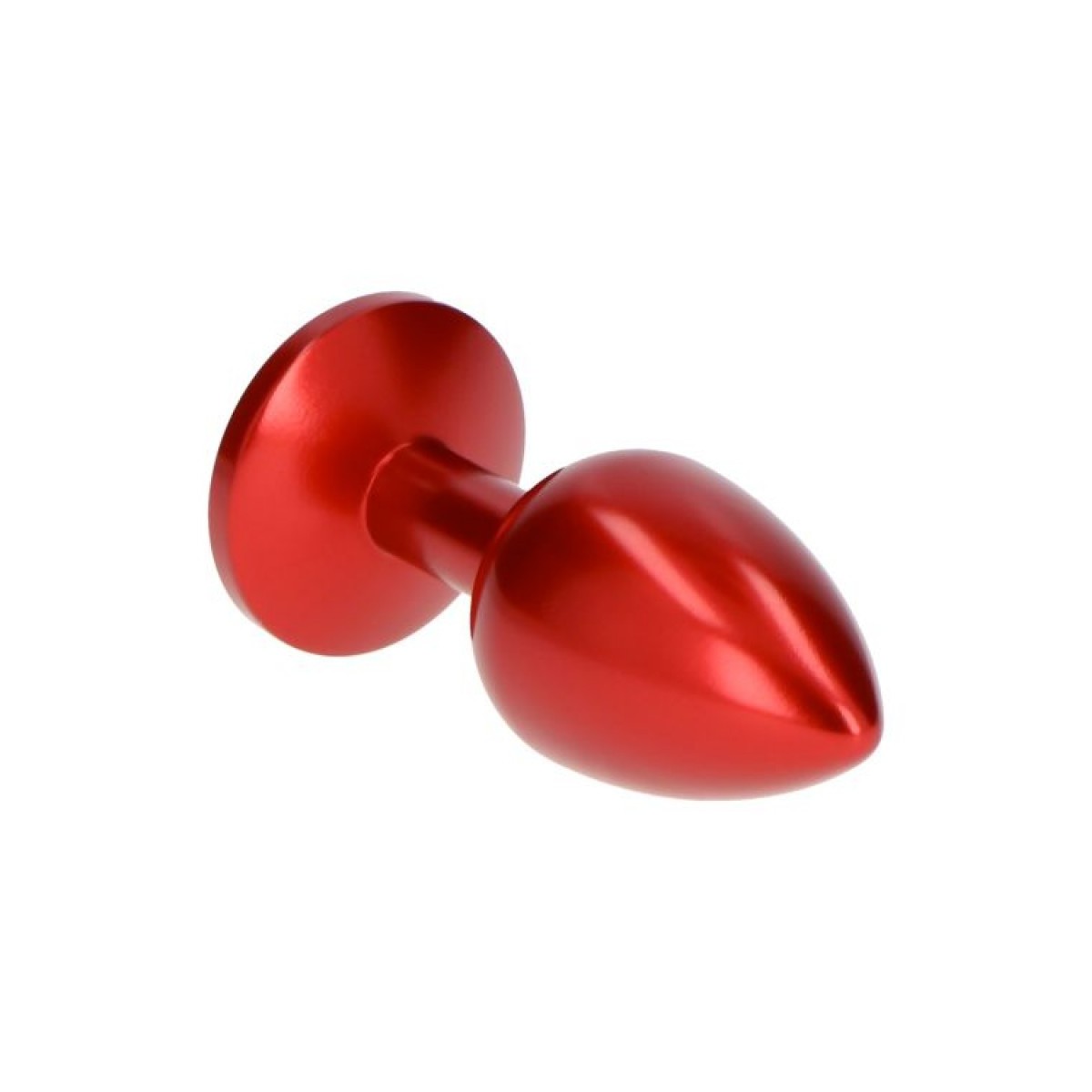 Plug anale satinato rosso deep red