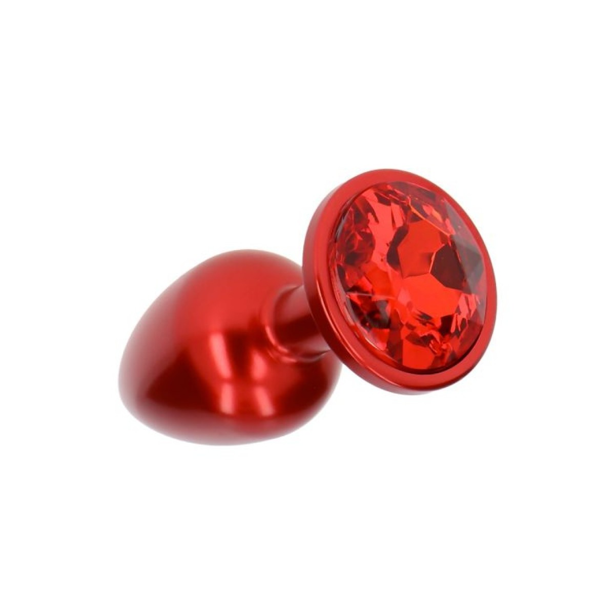 Plug anale satinato rosso deep red