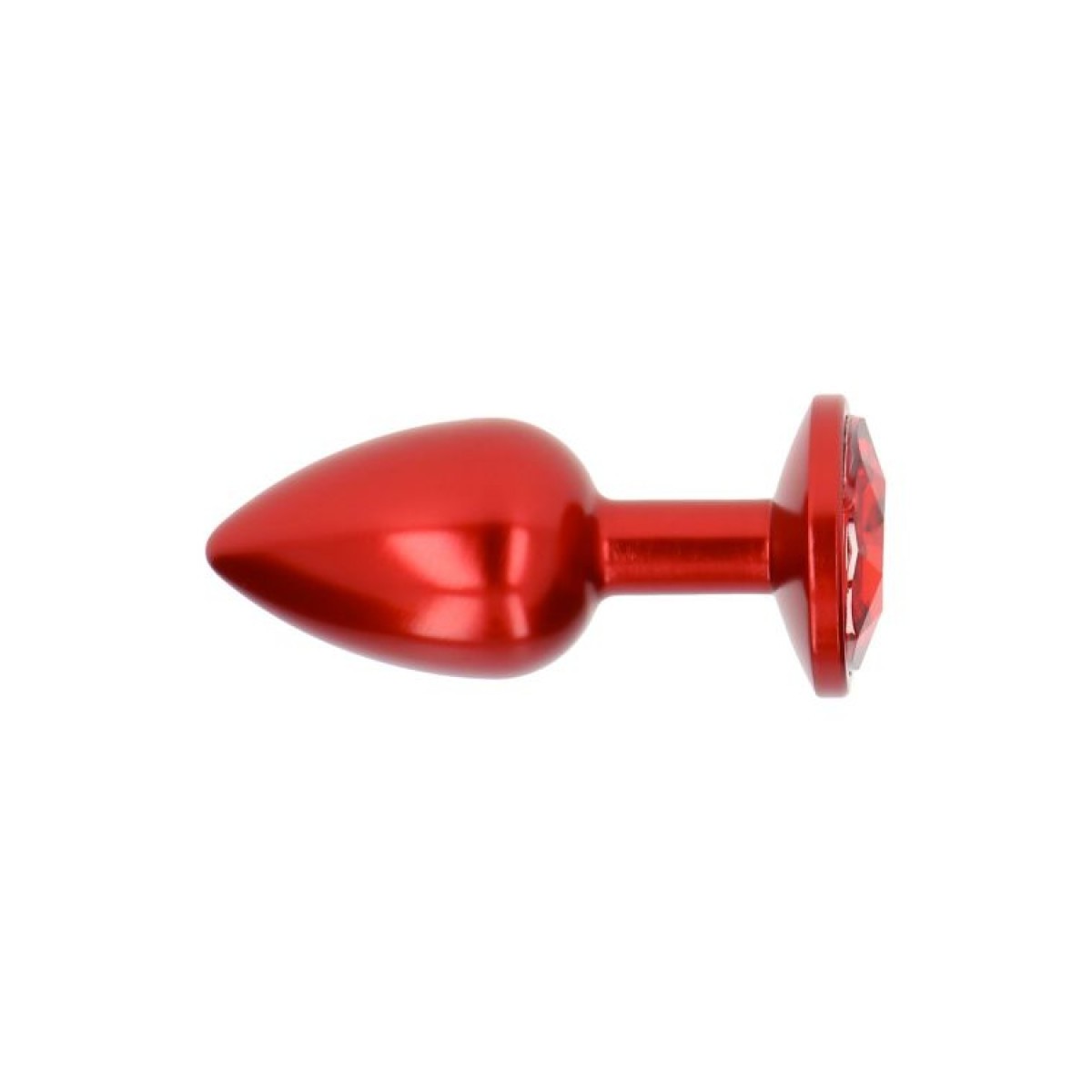 Plug anale satinato rosso deep red