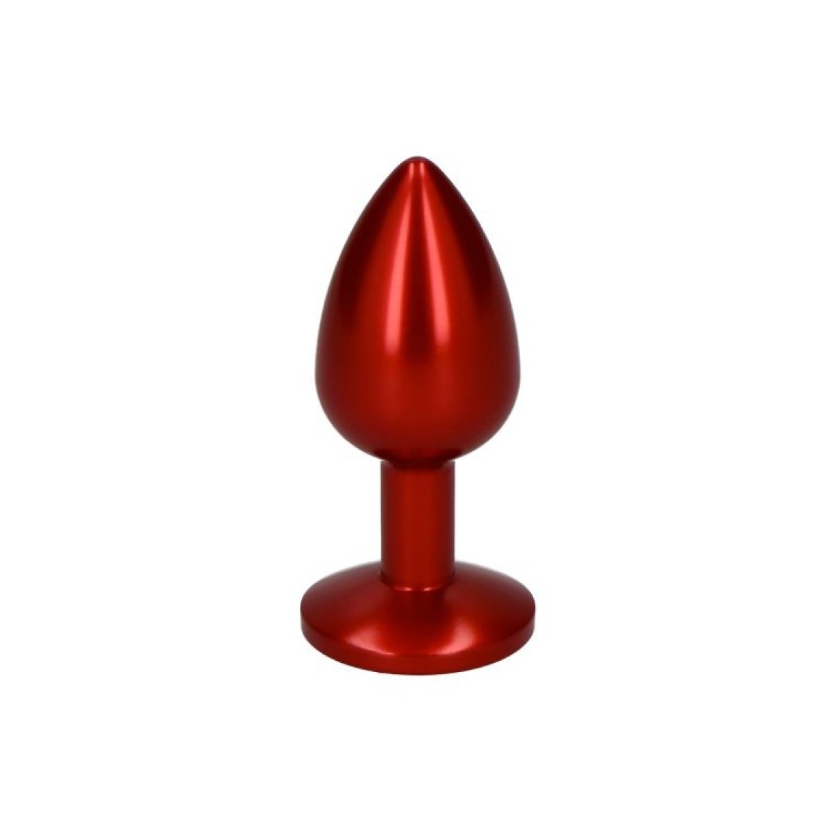 Plug anale satinato rosso deep red