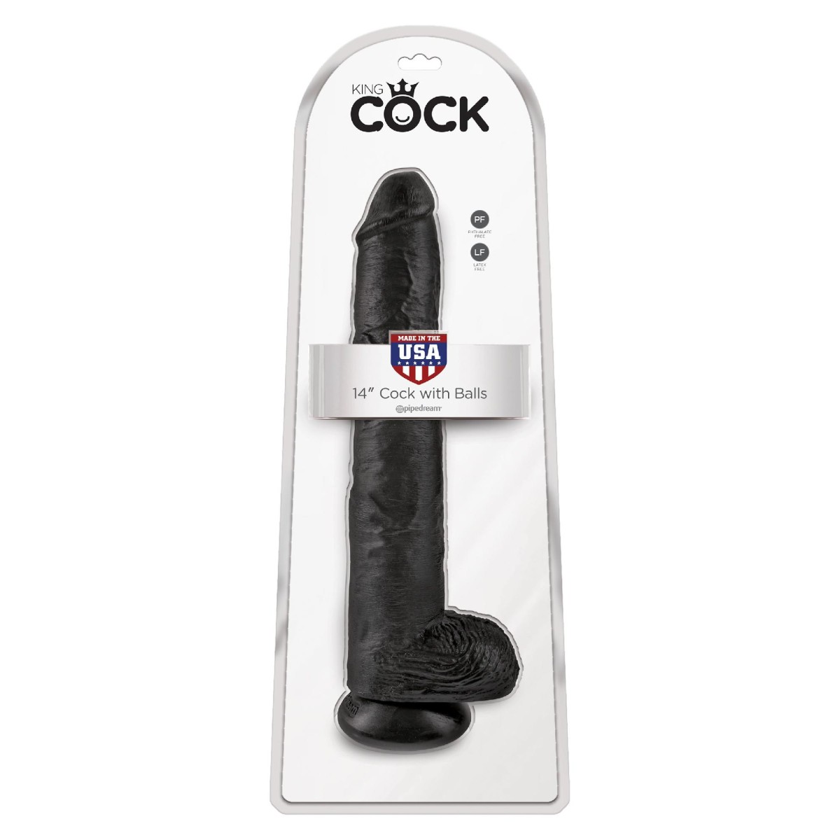 Fallo MAXI realistico King Cock 14" nero