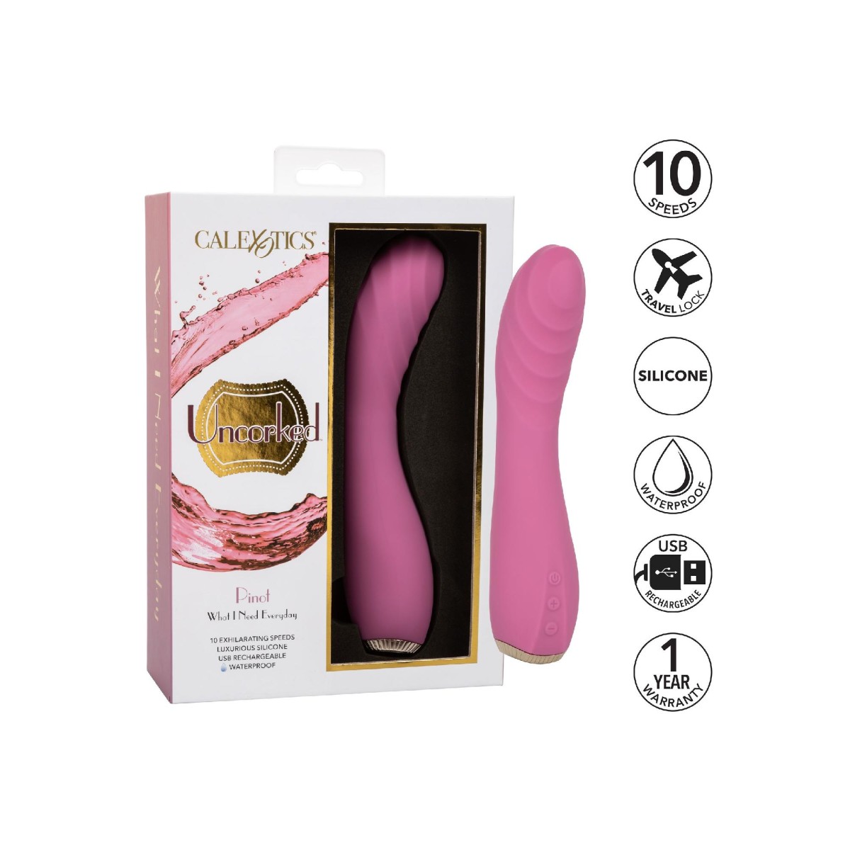 Vibratore in silicone vaginale Uncorked Pinot