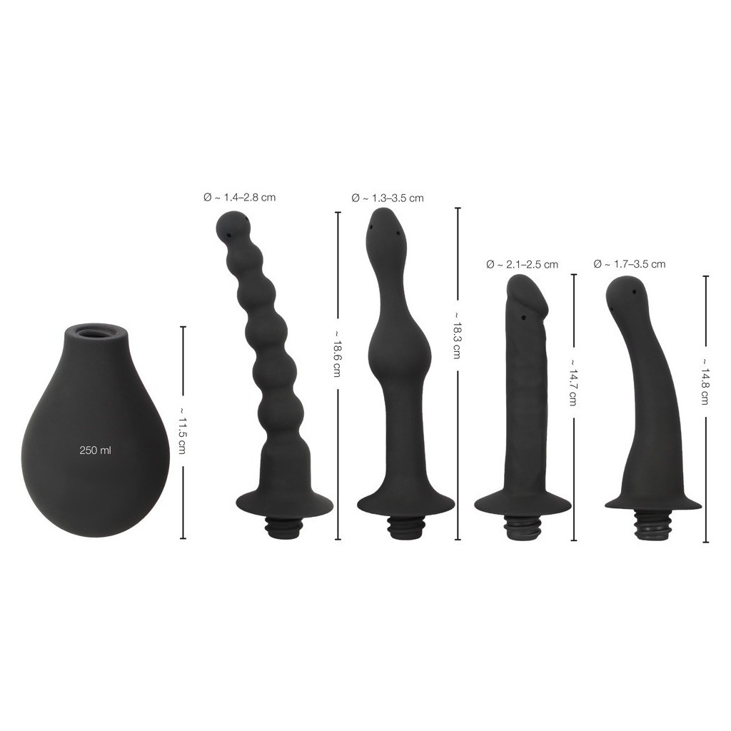 Doccia intima Silicone con 4 accessori