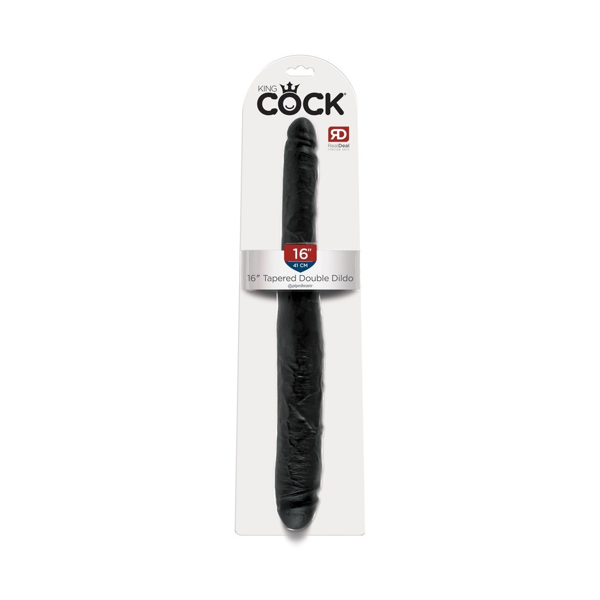 Dildo doppio nero King Cock 40 cm