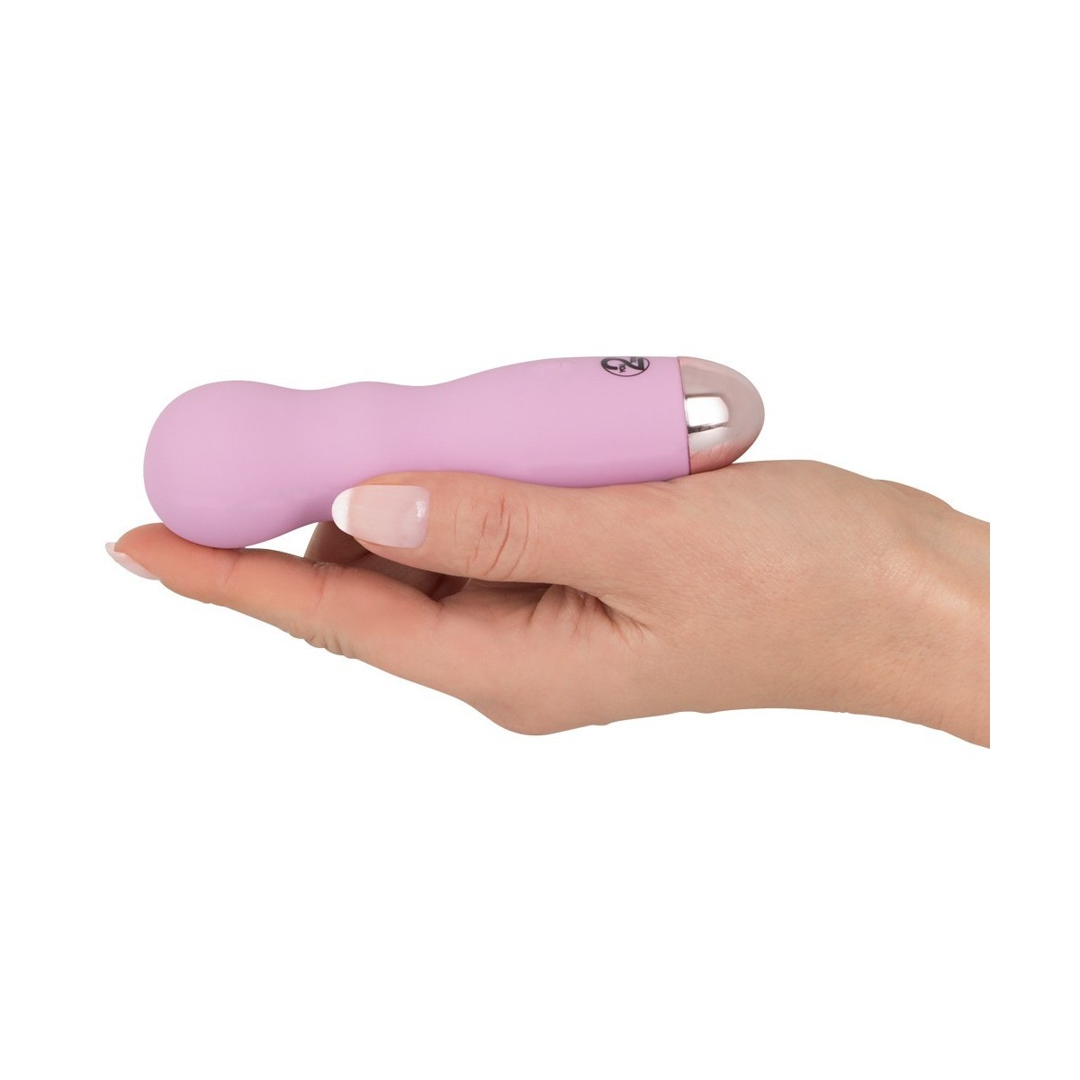 Mini vibratore rosa con scanalature Cuties