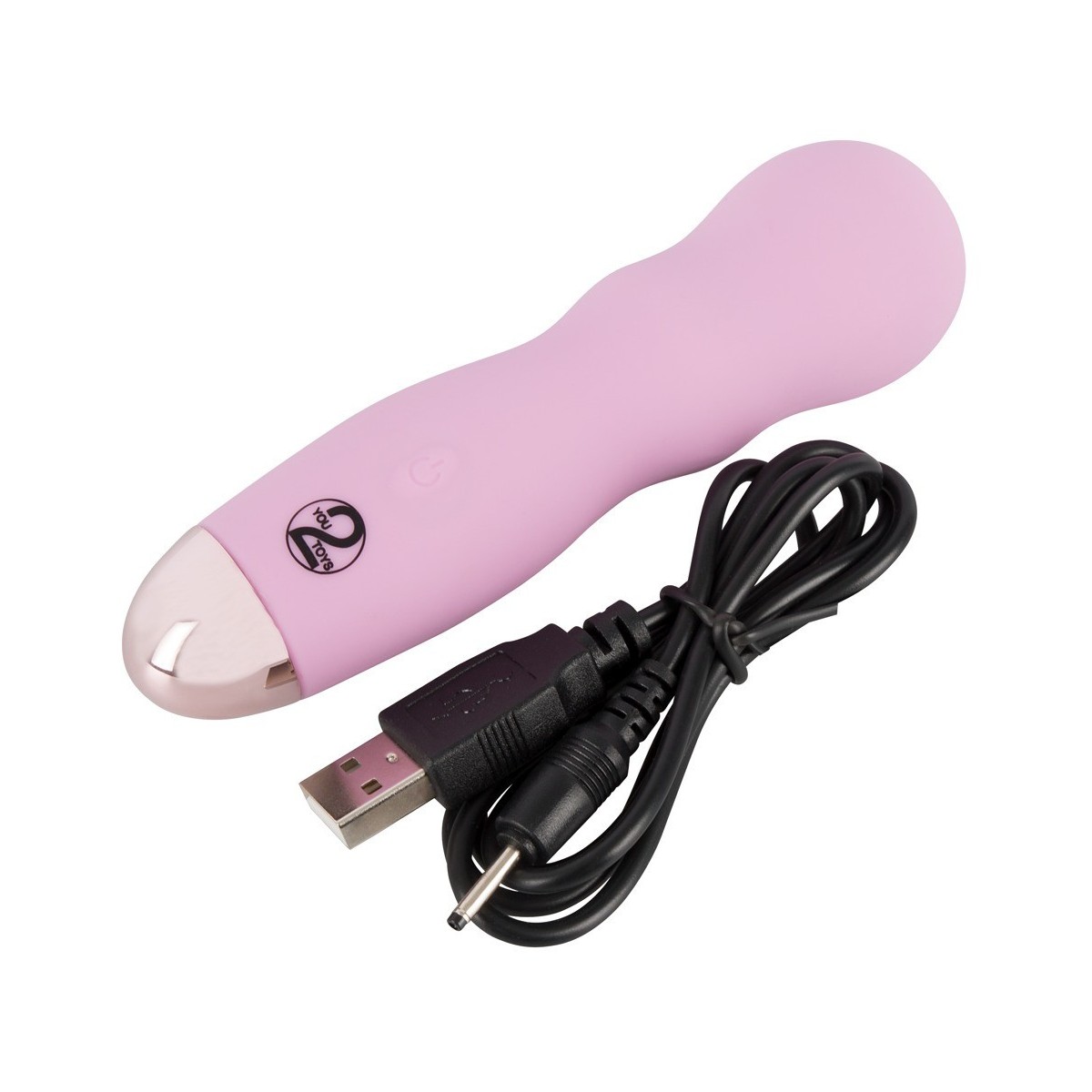 Mini vibratore rosa con scanalature Cuties