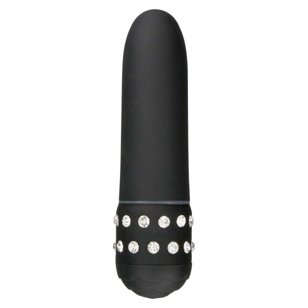 Mini vibratore bullet Diamond nero