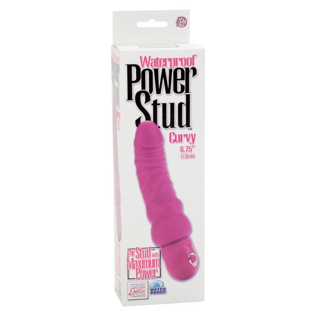 Vibratore Power Stud Curvy rosa