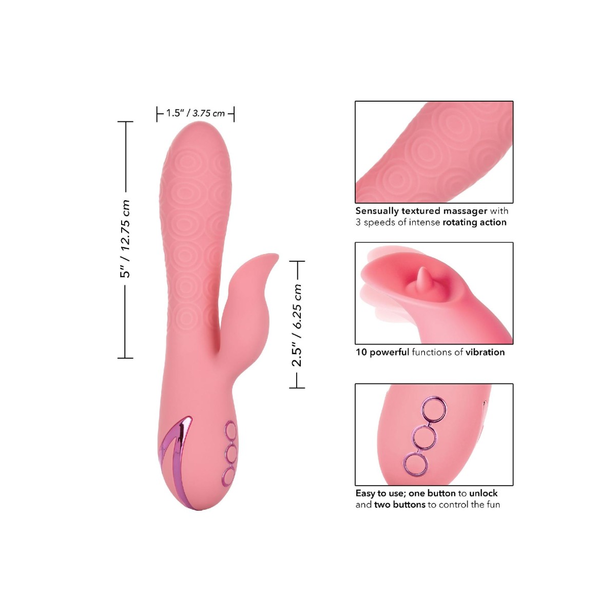 Vibratore vaginale rabbit rosa