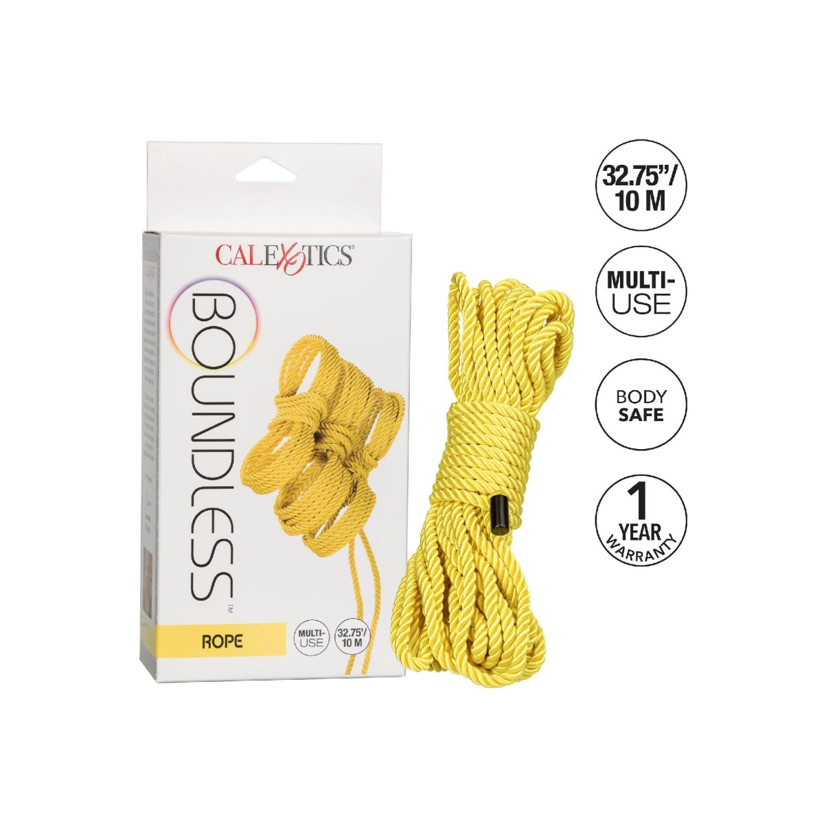 Corda bondage gialla Boundless 10mt